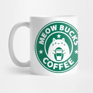 KITTY CAT LOVERS MEOW BUCKS COFFEE Mug